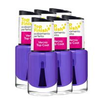 6 Top Finish Verniz Top Coat Acabamento Perfeito 10ml - Cora 6 Top Finish Verniz Top Coat Acabamento Perfeito 10ml - Cora