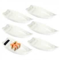 6 Travessa Barco Sushi Prato p/ Restaurante Japones Atacado 6 Travessa Barco Sushi Prato p/ Restaurante Japones Atacado