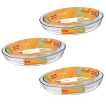 6 Travessas Grande Vidro Oval 2 Tamanhos Marinex 3,2L + 4L 6 Travessas Grande Vidro Oval 2 Tamanhos Marinex 3,2L + 4L