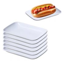 6 Travessas Petisqueira Bandeja Melamina Premium Prato 19cm