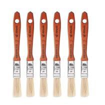 6 Trincha Pincel Verniz E Stain Atlas 1/2 Polegada 396