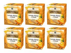 6 twinings of london laranja manga e canela 18g 10 saquinhos