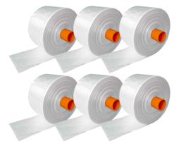 6 un bobina saco plastico fundo estrela medidas diversas pmg medidas:tamanho g