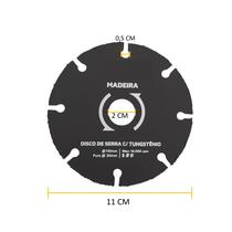 6 Un Disco de Corte Tungstenio Para Madeira 110 x 20 mm