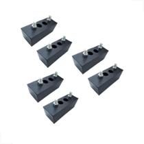 6 Unid Batente de Borracha Doca Calço G8 6 Unid Batente de Borracha Doca Calço G8