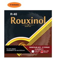 6 unid Encordoamento Aço com Bolinha Bandolim Rouxinol R40BE 6 unid Encordoamento Aço com Bolinha Bandolim Rouxinol R40BE