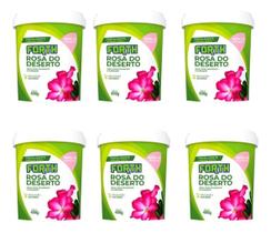 6 unidades Adubo Fertilizante Mineral Forth Rosa Do Deserto 400g