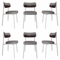 6 Unidades Cadeira Alloa fixa C/4 Pés 50 X 44,7 X 83,8 cm Pés Brancos 6 Unidades Cadeira Alloa fixa C/4 Pés 50 X 44,7 X 83,8 cm Pés Brancos