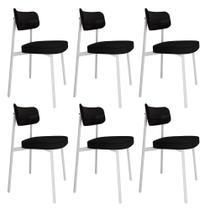 6 Unidades Cadeira Alloa fixa C/4 Pés 50 X 44,7 X 83,8 cm Pés Brancos 6 Unidades Cadeira Alloa fixa C/4 Pés 50 X 44,7 X 83,8 cm Pés Brancos