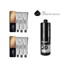 6 Unidades Coloração Vita Derm 3.0 + 1 Ox 20 Vol 900ml