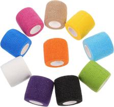 6 Unidades de Bandagem Coesiva Autocolante 5cm x 4,5m - Sortidas para Pets, Exercício Funcional, Tatuadores, Imobilização de Articulações