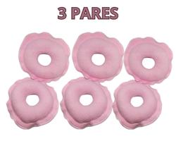 6 unidades de rosquinhas de amamentação - tecido algodão e absorvente