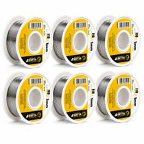 6 Unidades Fio De Estanho 30g Espessura 1mm - Certta