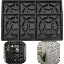 6 Unidades Forma Molde 39x39x7 Elemento Vazado Tijolo Aberto Muxarabi Janela Combosé Cobogó