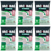 6 Vac Bag Extra Grande 80x100cm Saco à Vacuo para Edredom Ordene Transparente