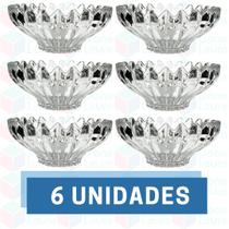 6 Vasilha p/ Petisco e Sobremesa em Vidro Resistente 340ML 6 Vasilha p/ Petisco e Sobremesa em Vidro Resistente 340ML