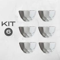 6 Vasos Decorativo Cachepot Geométrico Pequeno (Sem Plantas)