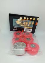 6 velas rechaud flutuante vermelha decoração com porta-vela - Santa Cruz 6 velas rechaud flutuante vermelha decoração com porta-vela - Santa Cruz
