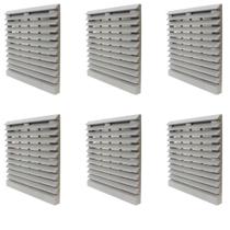 6 Venezianas Grelha C/ Filtro Para Microventilador Metaltex 6 Venezianas Grelha C/ Filtro Para Microventilador Metaltex