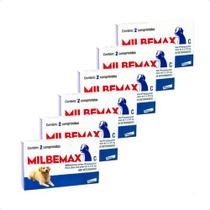 6 Vermifugo Milbemax Para Cães De 5 A 25kg C/ 2 Comprimidos 6 Vermifugo Milbemax Para Cães De 5 A 25kg C/ 2 Comprimidos