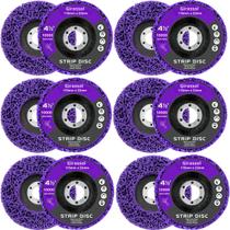 6 x Discos Flap Strip 115mm x 22mm 4.1/2" Polidor Removedor Tinta Fundos Vernizes Roxo 6xFSTRIP-115mm-RX 6 x Discos Flap Strip 115mm x 22mm 4.1/2" Polidor Removedor Tinta Fundos Vernizes Roxo 6xFSTRIP-115mm-RX