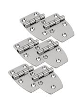 6 X Dobradiça Inox Assimétrica Náutica Barco Lancha 38x54mm - KIFECHA 6 X Dobradiça Inox Assimétrica Náutica Barco Lancha 38x54mm - KIFECHA