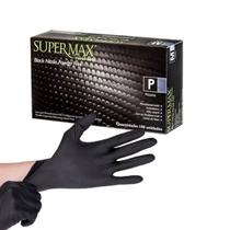 6 x Luva Nitricilca Supermax Black C/100 (p)