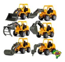 6 X Mini Carrinhos Construção Trator Escavadeira Caminhão 6 X Mini Carrinhos Construção Trator Escavadeira Caminhão