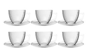 6 Xícaras de Café em Vidro 90ml Graffiato