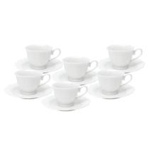 6 Xícaras de Café Maldivas de Porcelana Branco 80ml Wolff 6 Xícaras de Café Maldivas de Porcelana Branco 80ml Wolff