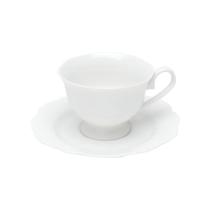 6 Xícaras de Chá Wolff Maldivas de Porcelana Branco 180ml