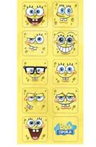 60 Adesivos quadrado Festa Bob Esponja Regina Festas - Inspire sua Festa Loja