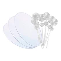 60 Bases Acrílicas 10 X 6 Cm + 60 Espirais Transparente Foto