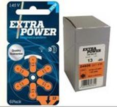 60 baterias/pilhas - pilha auditiva extra power tamanho 13