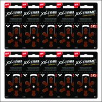 60 Baterias XX-Treme Long Life Extra 312 PR41 Aparelho Auditivo