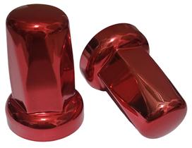 60 Capa de Porca Belga Vermelha Metalizada Roda 27mm 60 Capa de Porca Belga Vermelha Metalizada Roda 27mm