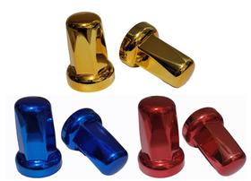 60 Capa Porca Belga Metalizada Cores Caminhão 32/33mm 60 Capa Porca Belga Metalizada Cores Caminhão 32/33mm