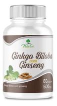 60 Caps Ginkgo Biloba Com Ginseng Natural 500mg