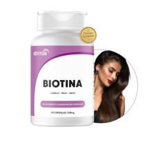 60 Capsulas - 500 mg Biotina Beauty Firmeza Crescimento Cabelos Pele Unhas