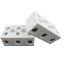 60 Conectores Porcelana Trip 16Mm Ceramica Normal 30A 600V - Fertak - 8205