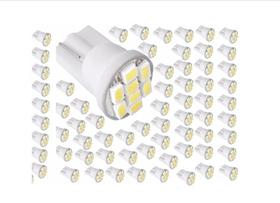 60 Lâmpadas - T10 8 Leds Smd Pingo Luz W5W 1026 Automotiva