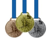 60 Medalhas Basquete Metal 35mm Ouro Prata Bronze