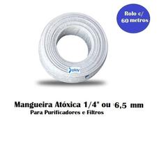 60 Metros Mangueira Atóxica Branca 1/4 Purificador Bebedouro 60 Metros Mangueira Atóxica Branca 1/4 Purificador Bebedouro