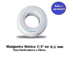 60 Metros Mangueira Atóxica Branca 1/4 Purificador Bebedouro 60 Metros Mangueira Atóxica Branca 1/4 Purificador Bebedouro