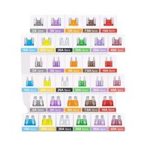 60 Mini Fusíveis De Lâmina Micro Para Carro, Kit De Fusíveis Automotivos De 180 Peças Com Extrator