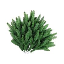 60 Peças De Árvores De Pinheiro Artificiais, Galhos Verdes De Plástico Para Decoração De Mesa De