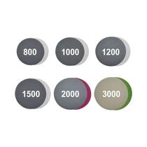 60 Peças De Discos De Lixa Com tiras autocolantes De 3 Polegadas, Grão 800-3000, Lixa Úmida E Seca Para