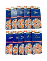 60 Pilhas Auditivas Starkey 13- Selo Laranja, 10 cartelas.