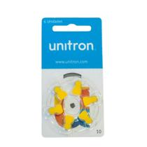 60 Pilhas Bateria Auditiva Unitron 10 Cartela Tam A10 / Pr70