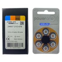 60 Pilhas Baterias Aparelho Auditivo Modelo 312 Extra Power One 10 cartelas 1 Caixa
